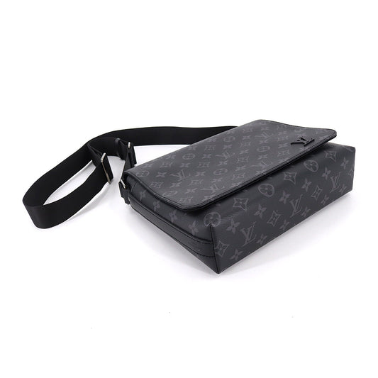 Louis Vuitton Monogram Eclipse District PM NV2 Shoulder Bag Black