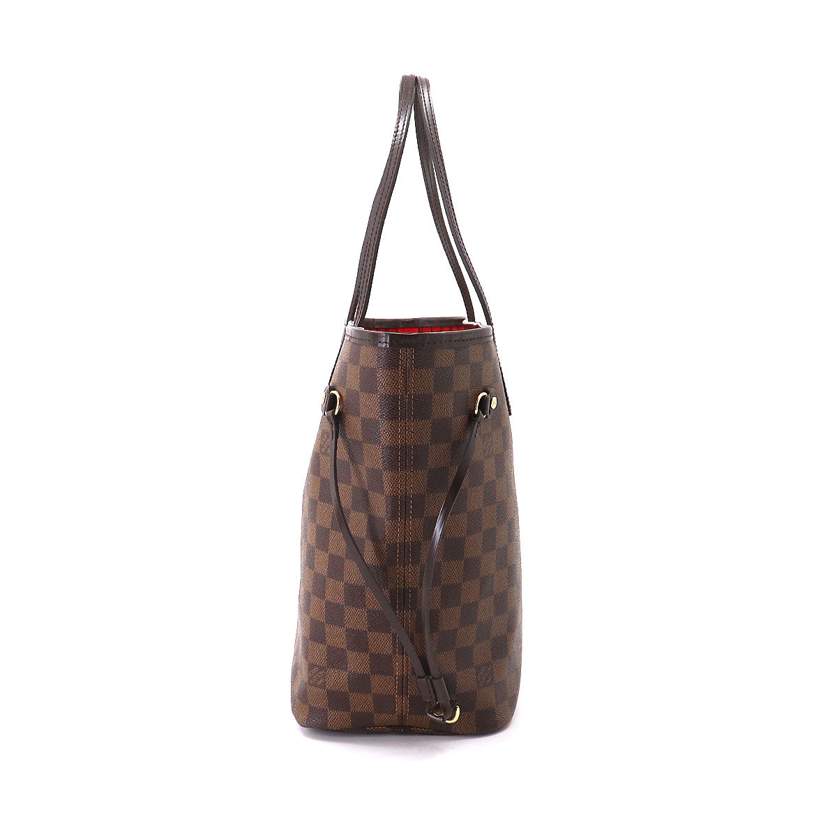 Louis Vuitton Damier Neverfull MM Tote Bag Ebene Brown