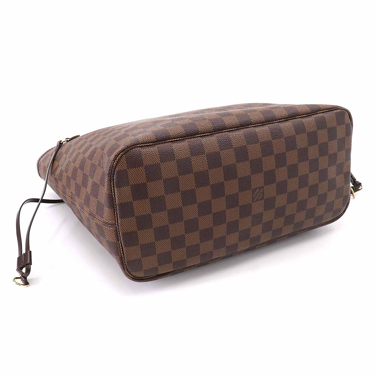 Louis Vuitton Damier Neverfull MM Tote Bag Ebene Brown