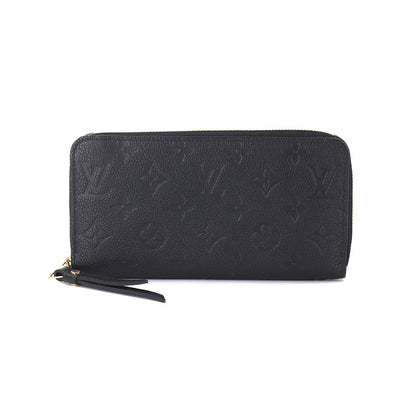 Louis Vuitton Monogram Implant Zippy Wallet Long Leather Noir