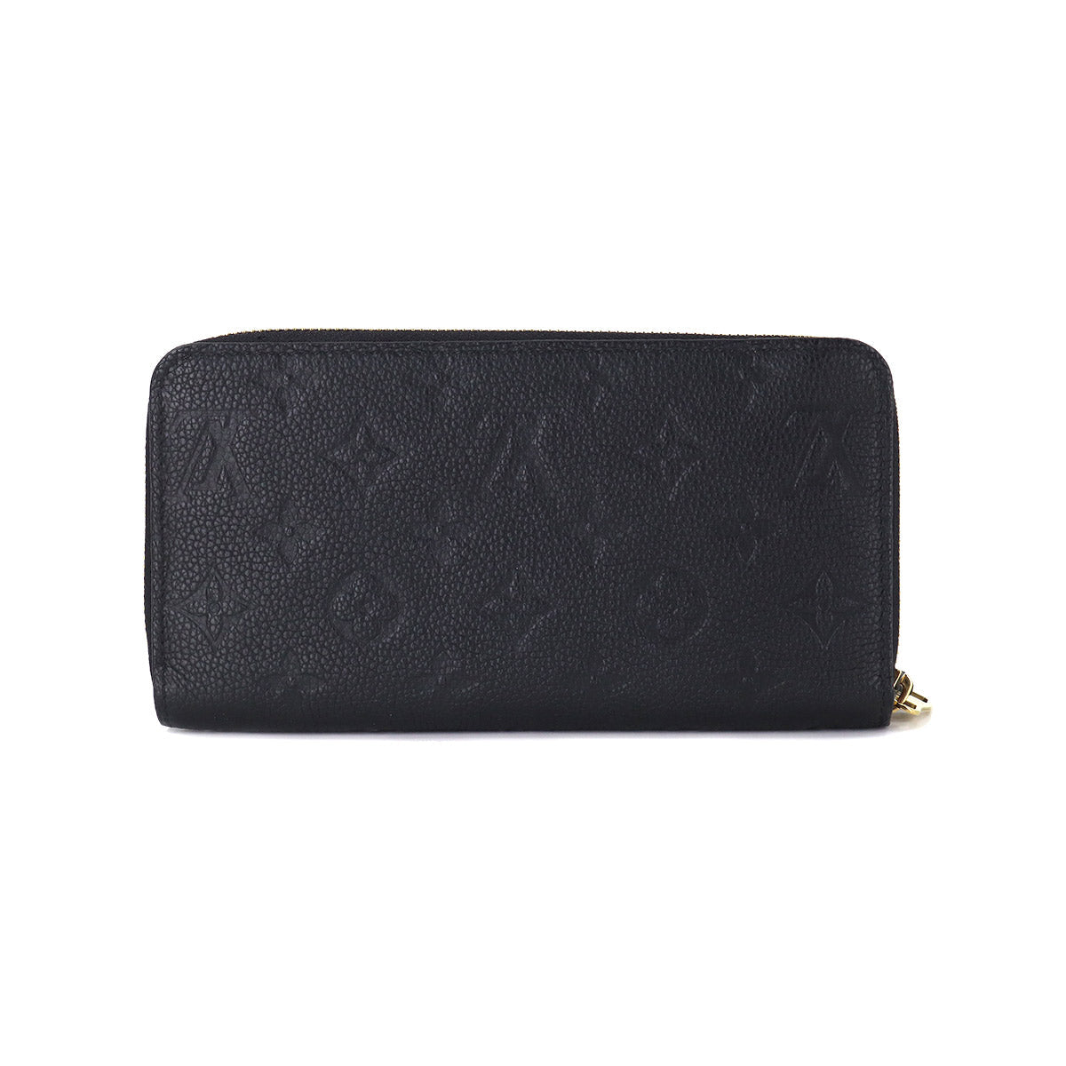 Louis Vuitton Monogram Implant Zippy Wallet Long Leather Noir