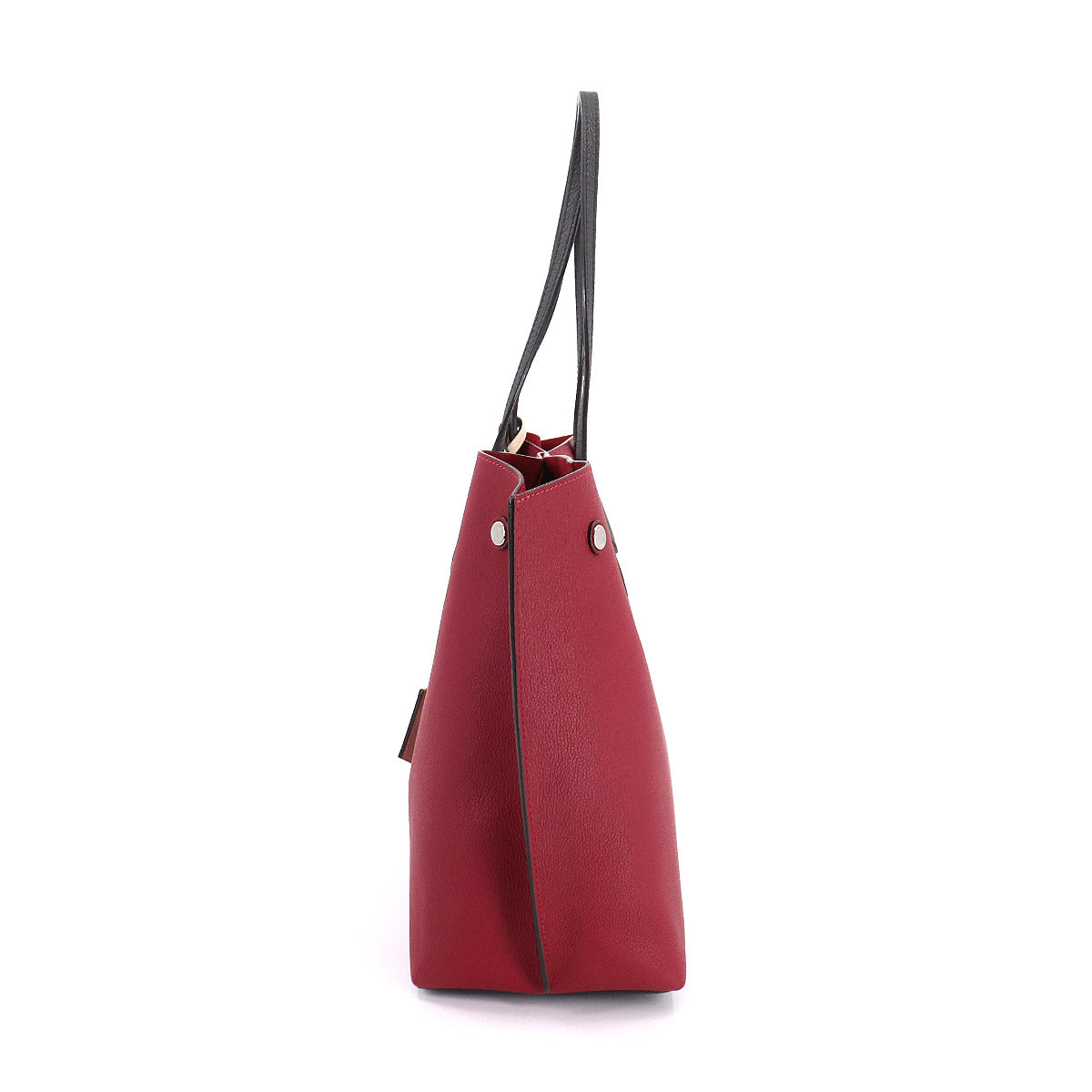 Louis Vuitton Lockme Go Tote Bag Leather Redouin Silver Metal