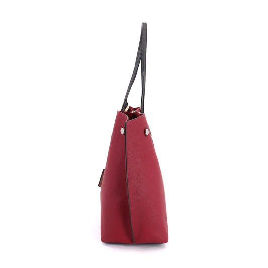 Louis Vuitton Lockme Go Tote Bag Leather Redouin Silver Metal