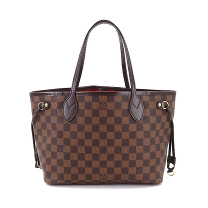 Louis Vuitton Damier Neverfull PM Tote Bag Ebene Brown