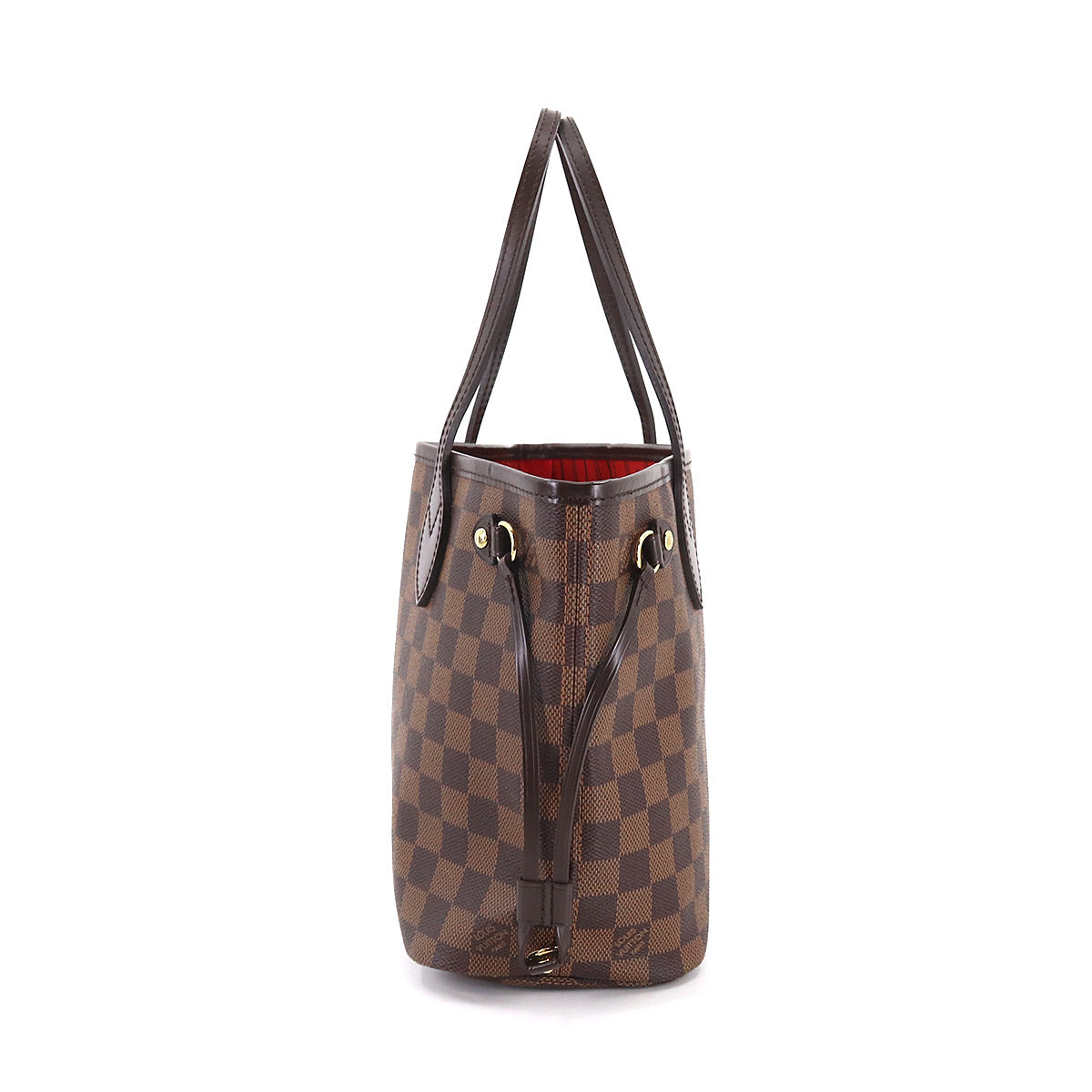 Louis Vuitton Damier Neverfull PM Tote Bag Ebene Brown