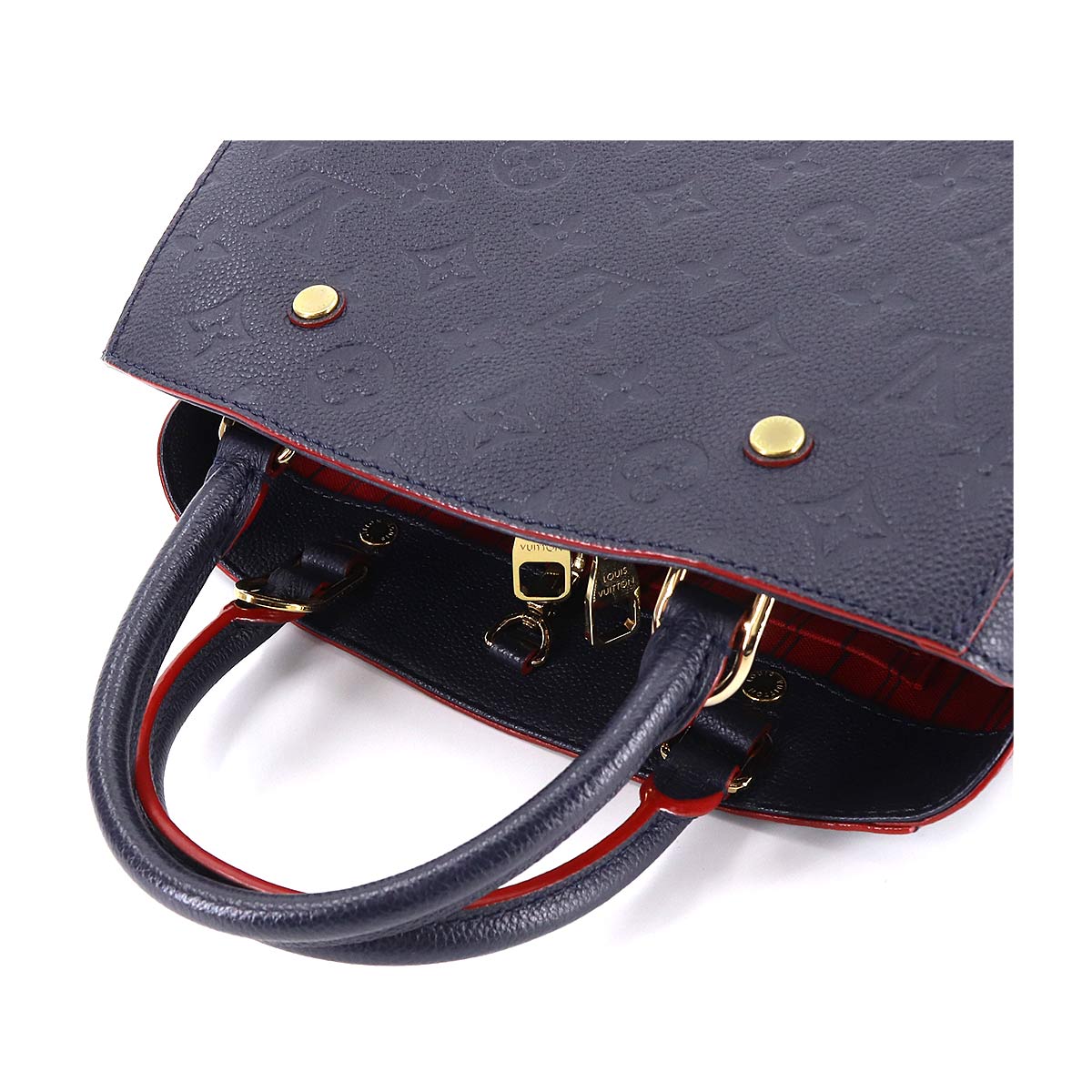 Louis Vuitton Implant Montaigne BB Shoulder Bag Marine Rouge