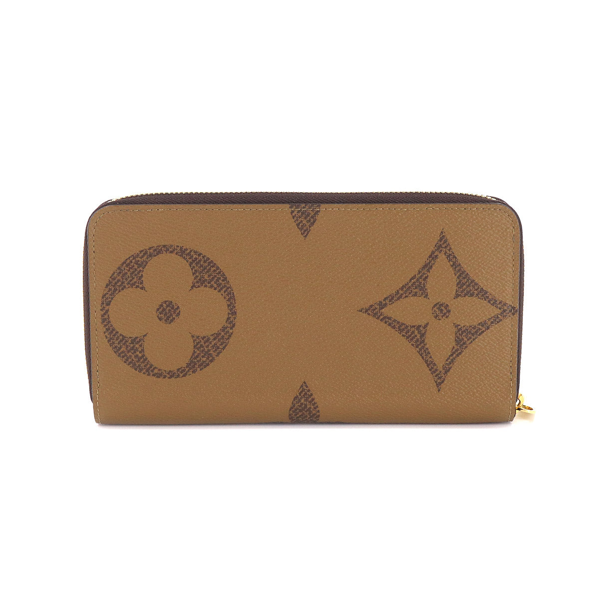 Louis Vuitton Giant Monogram Zippy Wallet Round Zipper Long Brown