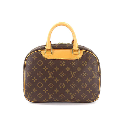Louis Vuitton Monogram Trouville Hand Bag Brown Gold Hardware
