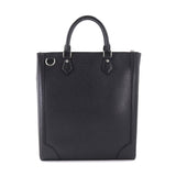 Louis Vuitton Taiga Vertical Tote Shoulder Bag Leather Black