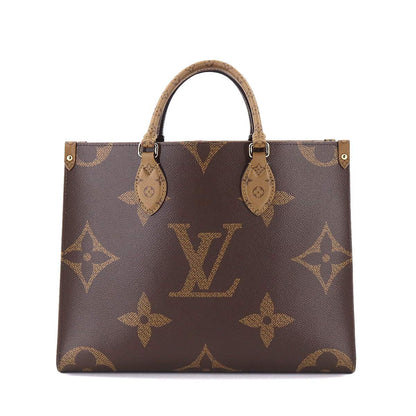 Louis Vuitton Giant Monogram On The Go MM 2Way Tote Shoulder Bag