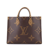 Louis Vuitton Giant Monogram On The Go MM 2Way Tote Shoulder Bag