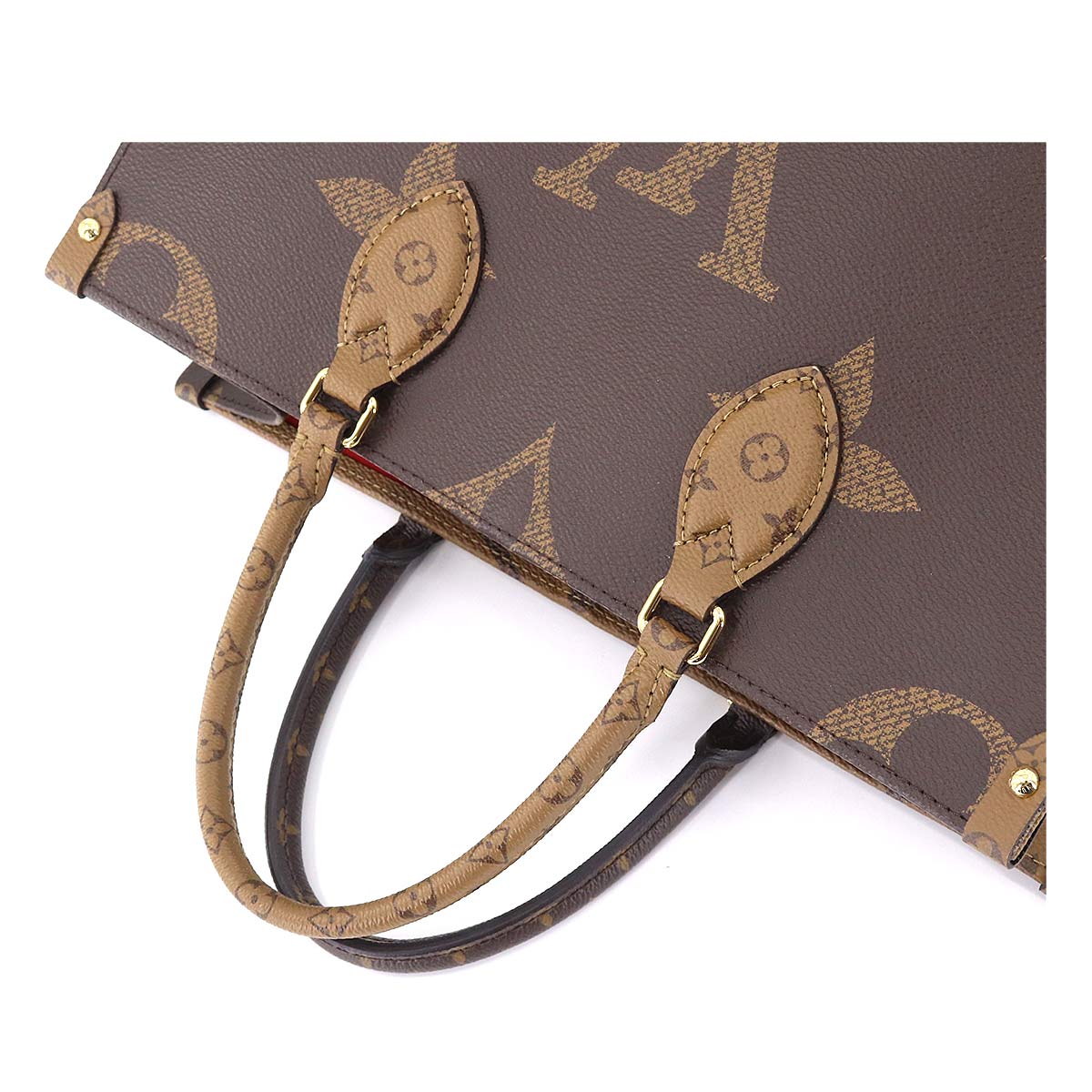 Louis Vuitton Giant Monogram On The Go MM 2Way Tote Shoulder Bag