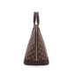 Louis Vuitton Damier Alma PM Hand Bag Ebene Brown Gold Metal