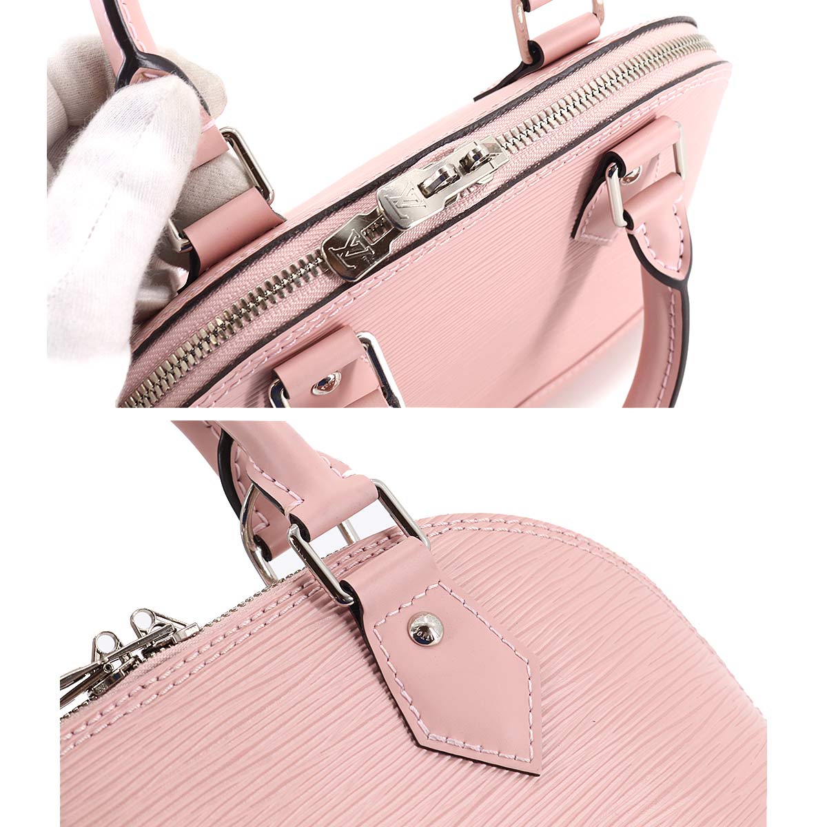 Louis Vuitton Epi Alma BB 2Way Hand Shoulder Bag Leather