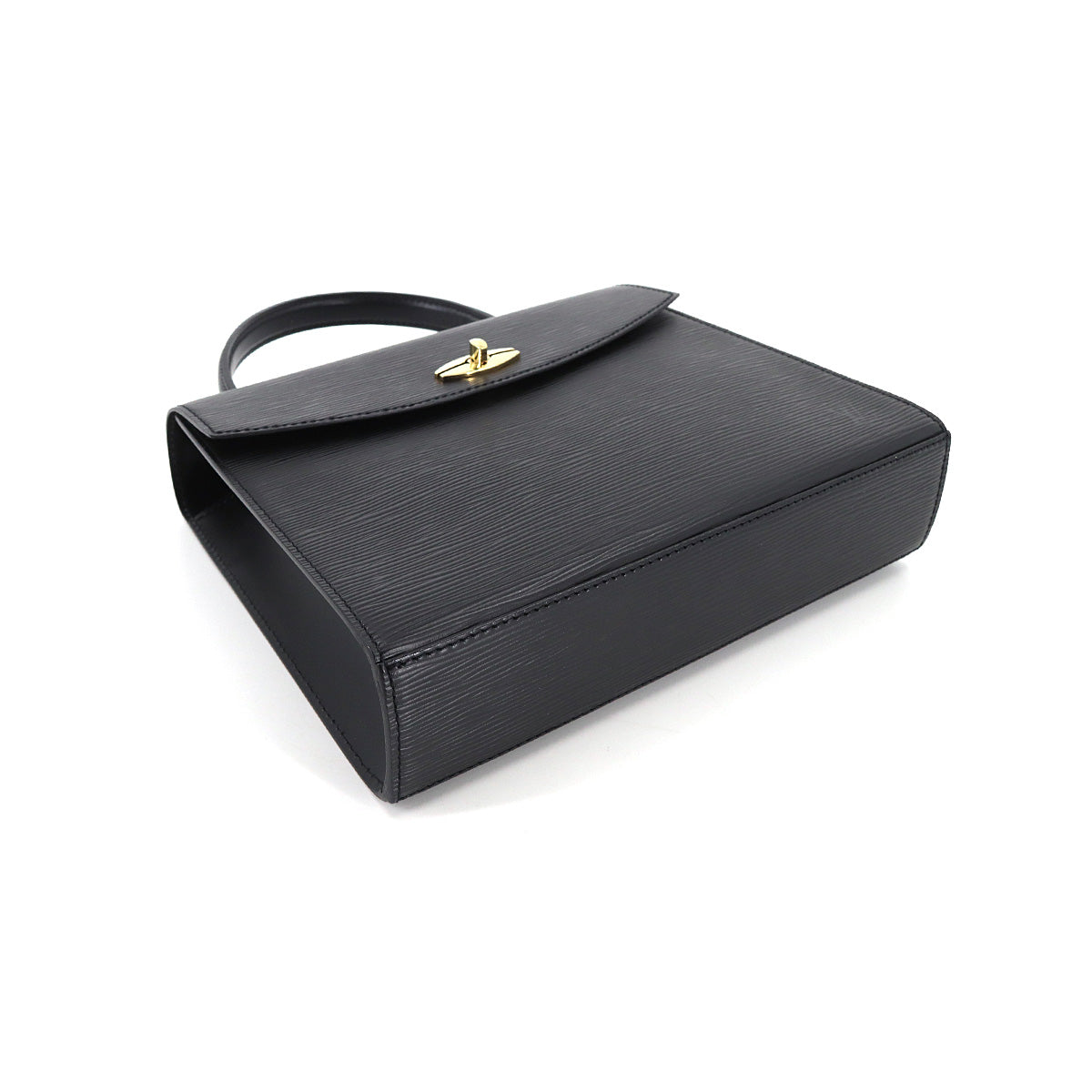 Louis Vuitton Epi Malesherbes Hand Bag Leather Noir Black