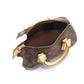 Louis Vuitton Monogram Speedy 25 Hand Bag Brown Gold Metal