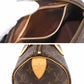 Louis Vuitton Monogram Speedy 25 Hand Bag Brown Gold Metal