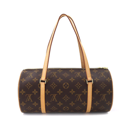 Louis Vuitton Monogram Papillon 30 Hand Bag Pouch Gold Metal