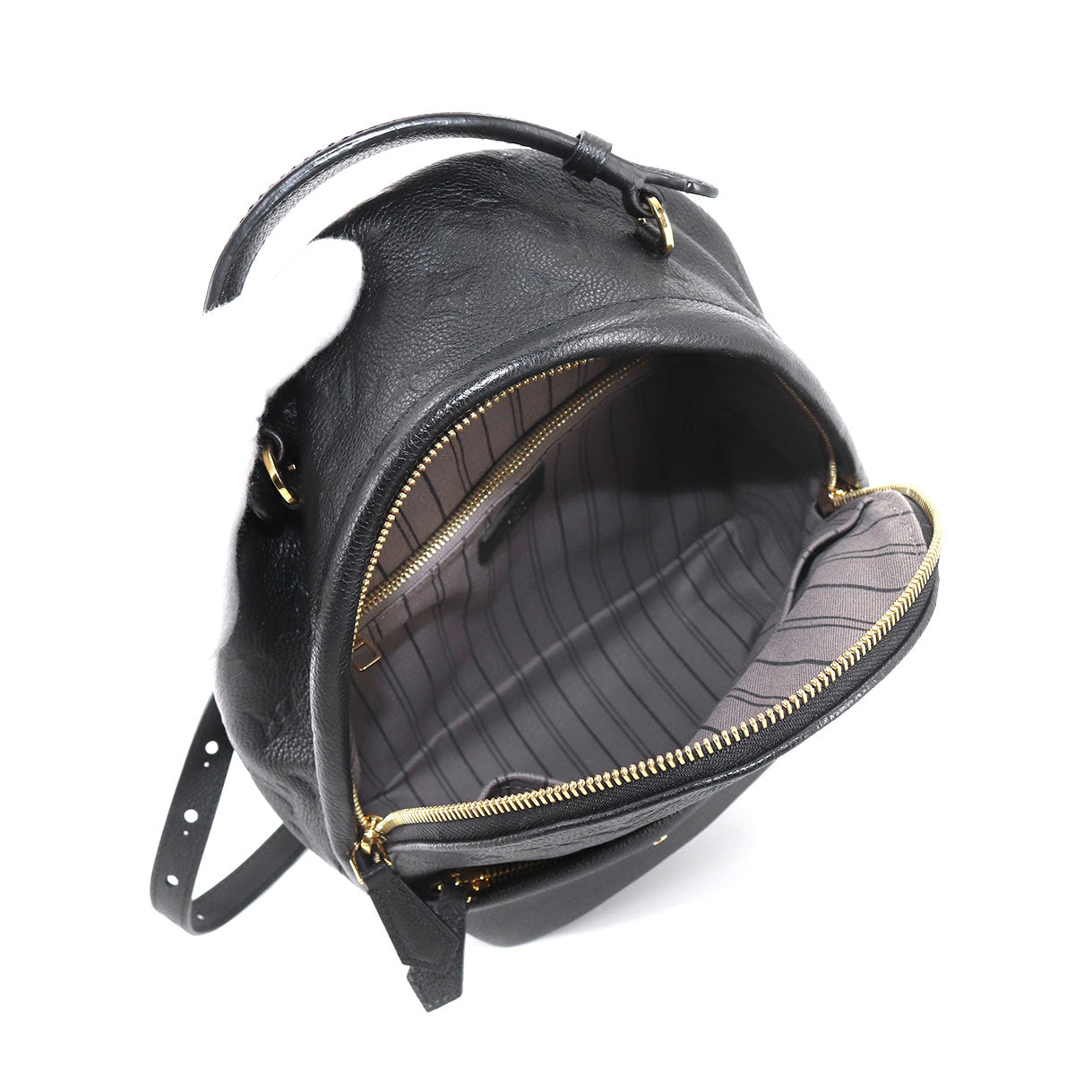 Louis Vuitton Monogram Empreinte Sorbonne Backpack Leather Noir