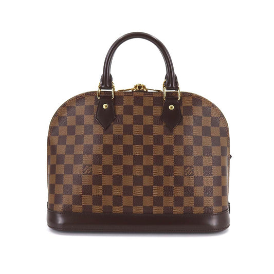 Louis Vuitton Damier Alma PM Hand Bag Ebene Brown