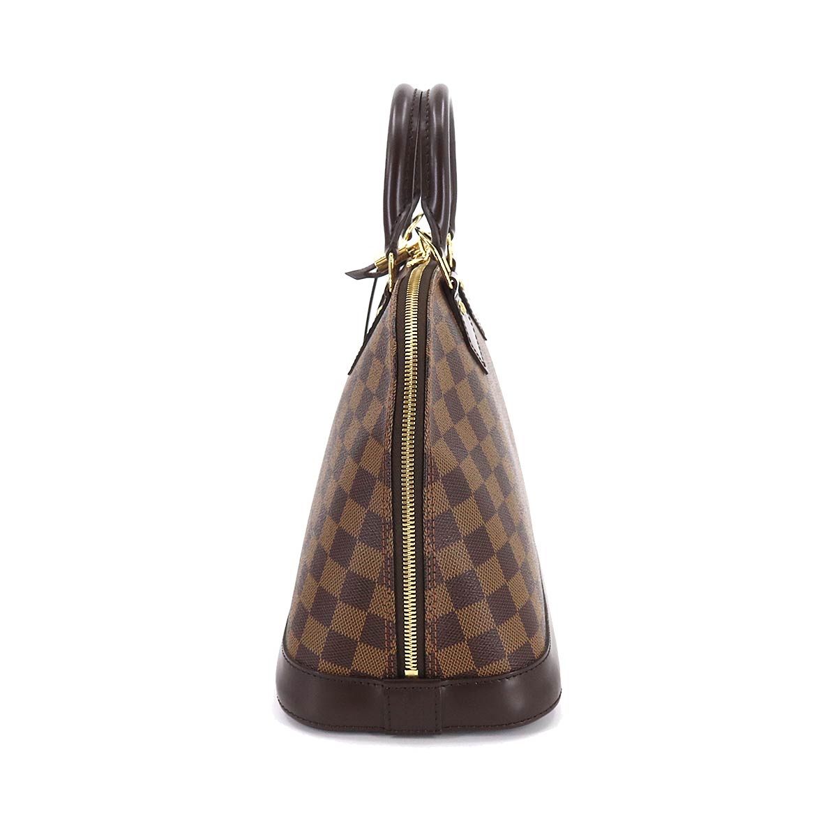 Louis Vuitton Damier Alma PM Hand Bag Ebene Brown