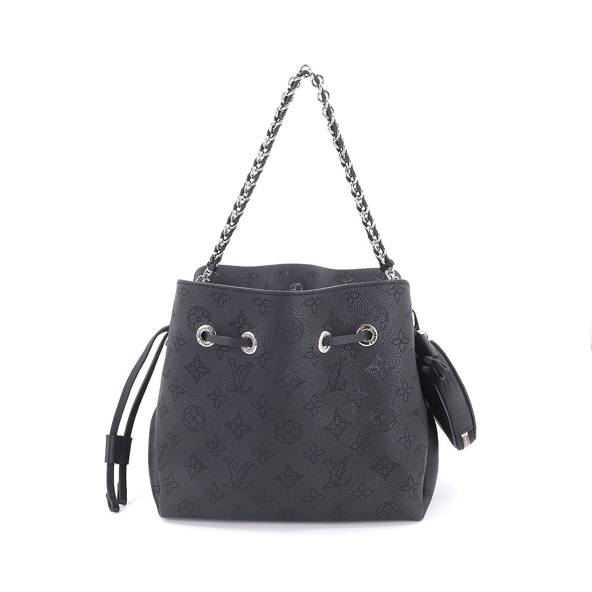 Louis Vuitton Mahina Bella 2way Shoulder Hand Bag Leather Noir