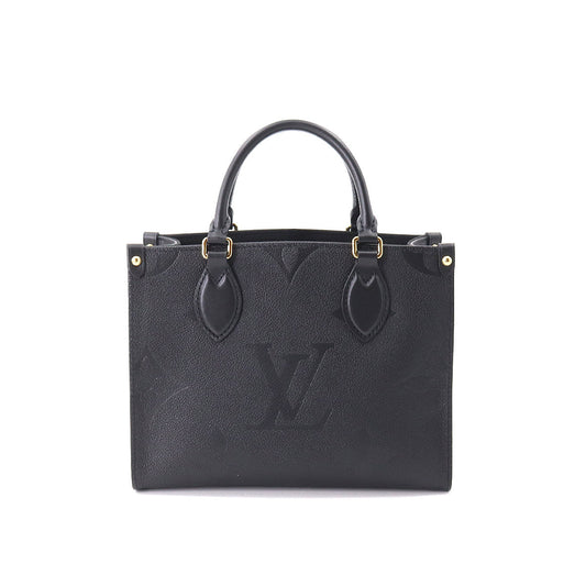 Louis Vuitton Monogram Emplant Onthego PM 2way Tote Bag Noir