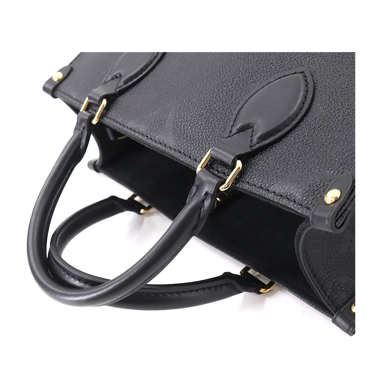 Louis Vuitton Monogram Emplant Onthego PM 2way Tote Bag Noir