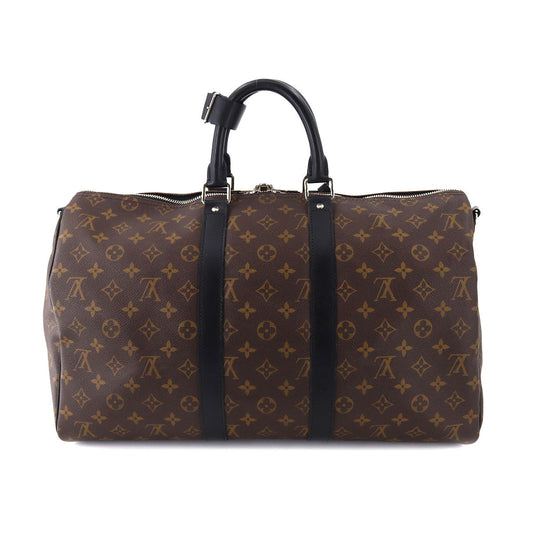 Louis Vuitton Monogram Macassar Keepall Bandouliere 45 Shoulder Bag