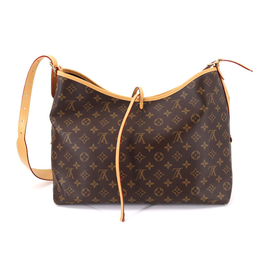 Louis Vuitton Monogram Carryall NM MM Shoulder Bag Brown