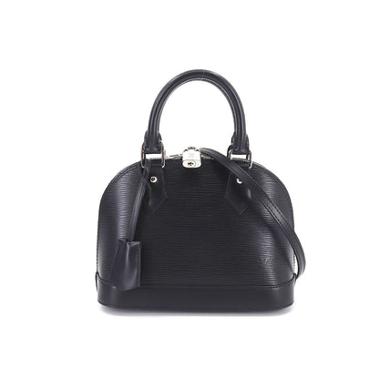 Louis Vuitton Epi Alma BB 2Way Hand Shoulder Bag Leather Noir