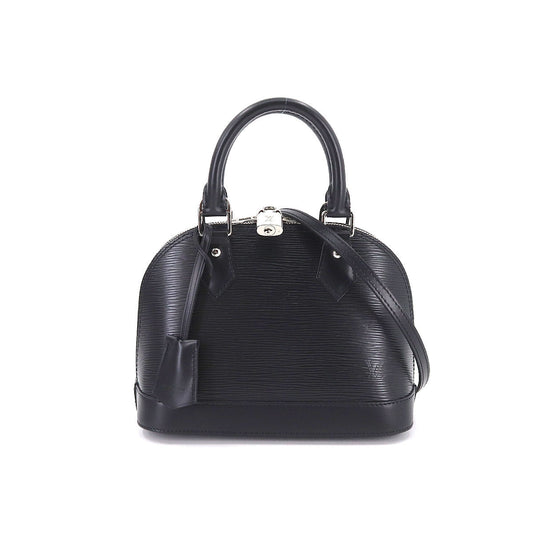 Louis Vuitton Epi Alma BB 2Way Hand Shoulder Bag Leather Noir