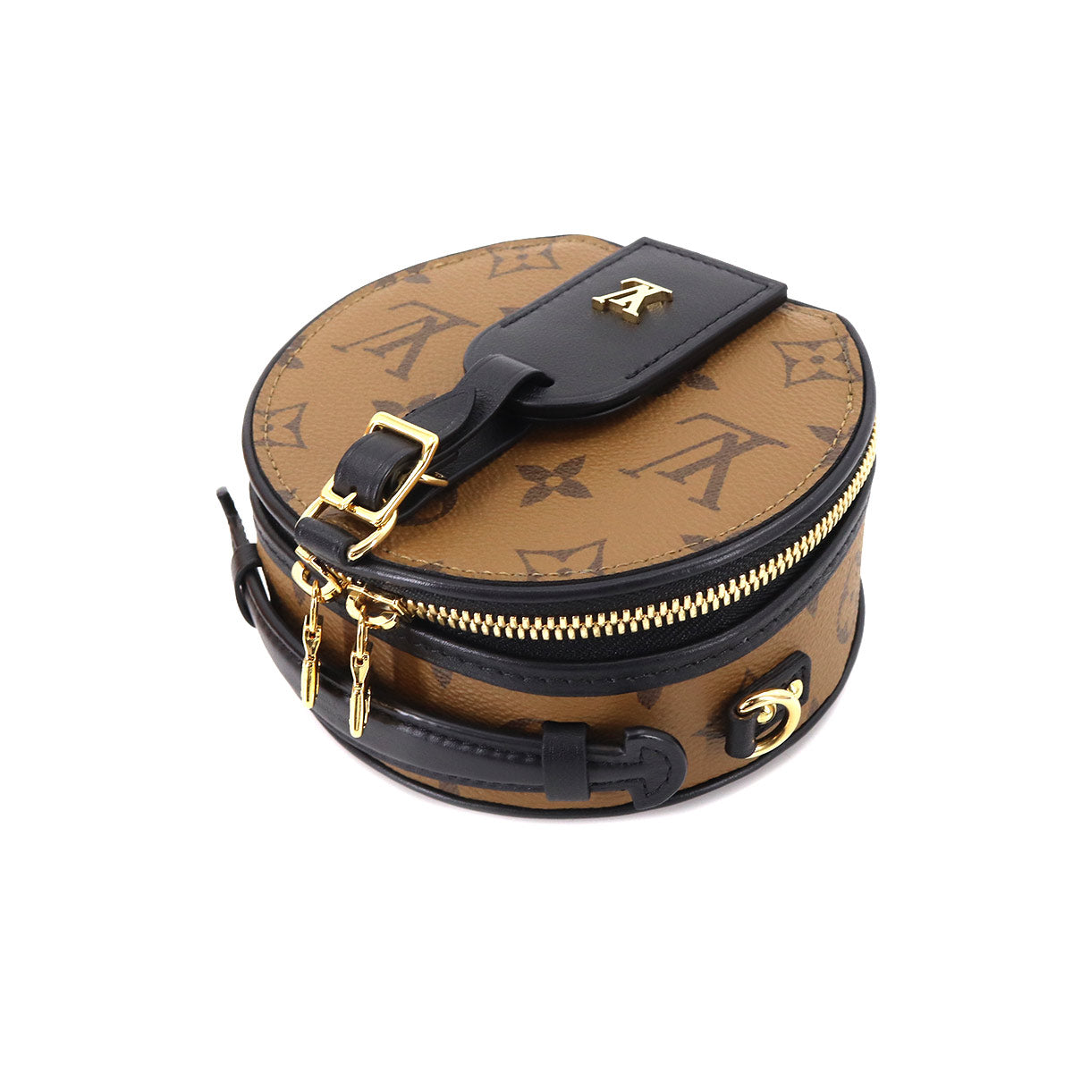 Louis Vuitton Monogram Reverse Mini Boite Chapeau Shoulder Bag Brown