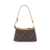 Louis Vuitton Monogram Mini Pochette Delightful Hand Bag Brown