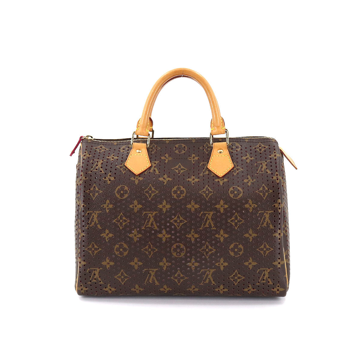 Louis Vuitton Monogram Perfo Speedy 30 Hand Bag Brown