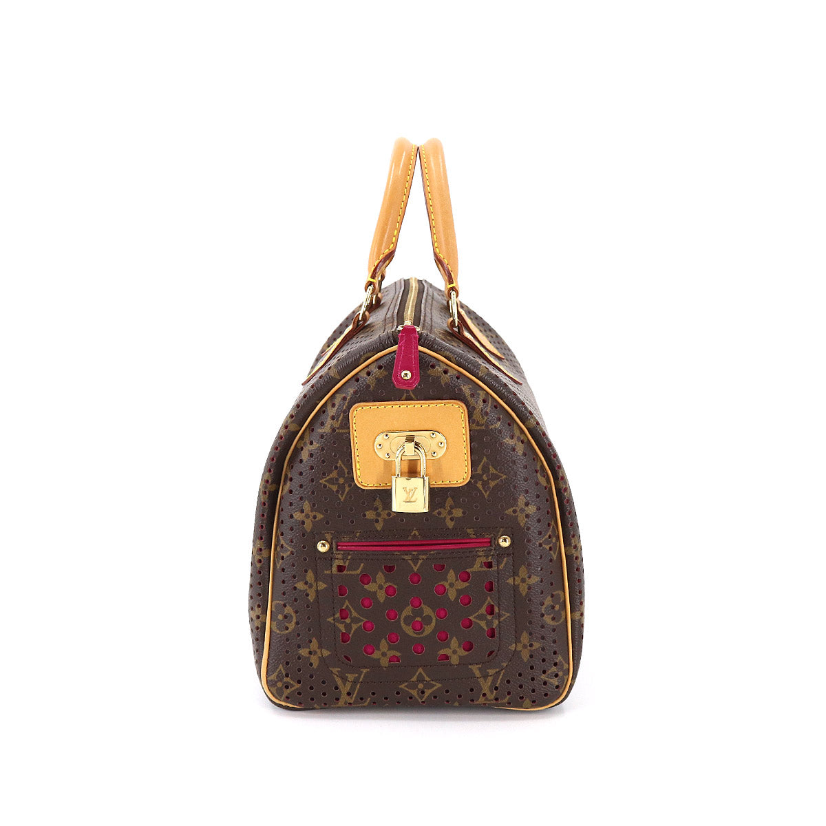 Louis Vuitton Monogram Perfo Speedy 30 Hand Bag Brown