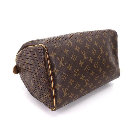 Louis Vuitton Monogram Perfo Speedy 30 Hand Bag Brown
