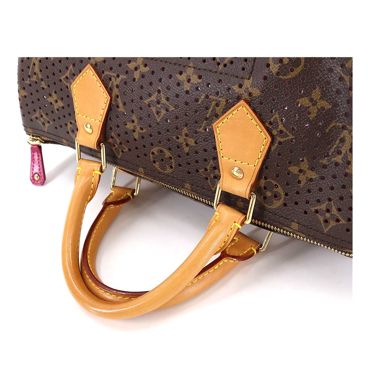 Louis Vuitton Monogram Perfo Speedy 30 Hand Bag Brown