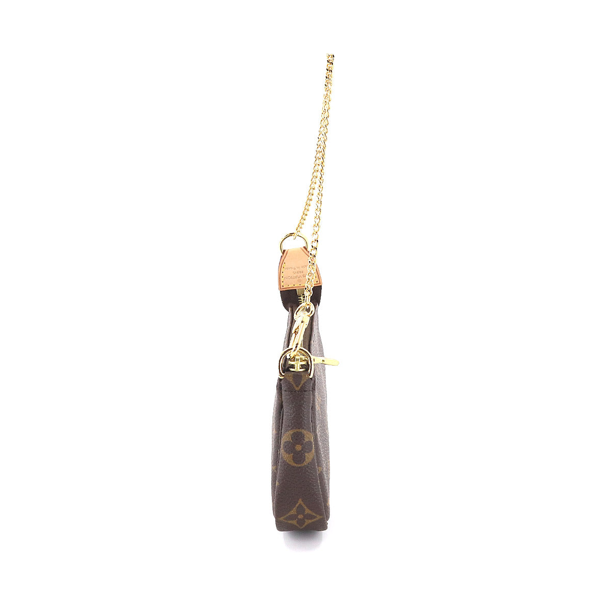 Louis Vuitton Monogram Mini Pochette Accessoires Hand Bag Chain