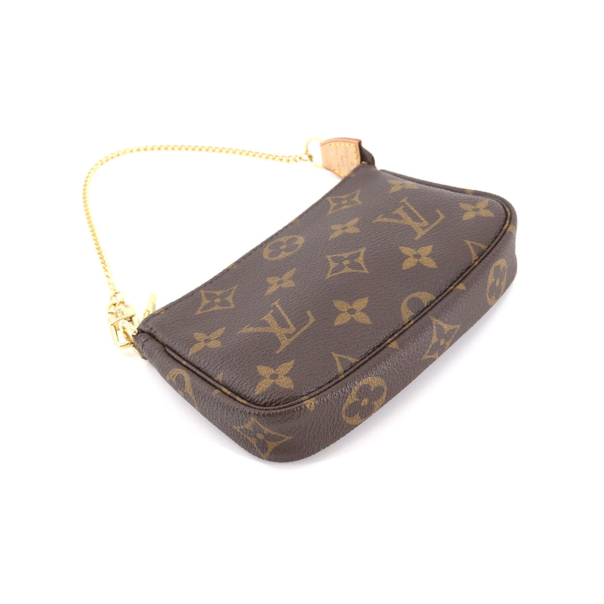 Louis Vuitton Monogram Mini Pochette Accessoires Hand Bag Chain