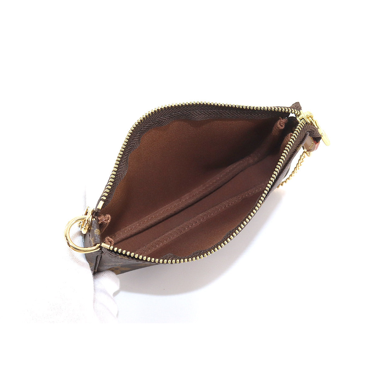 Louis Vuitton Monogram Mini Pochette Accessoires Hand Bag Chain