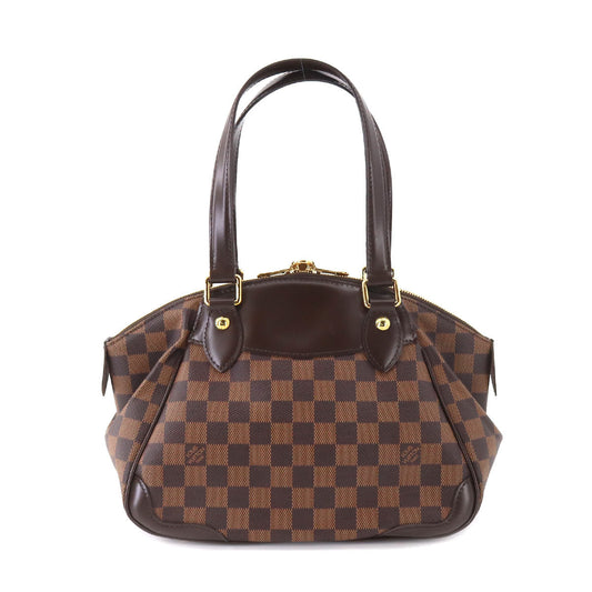 Louis Vuitton Damier Verona PM Hand Bag Ebene Brown