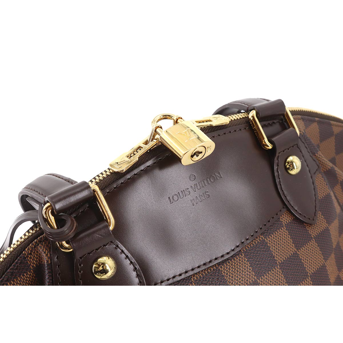 Louis Vuitton Damier Verona PM Hand Bag Ebene Brown
