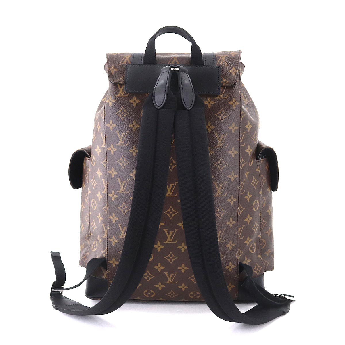 Louis Vuitton Monogram Macassar Christopher PM Backpack Rucksack Brown Noir