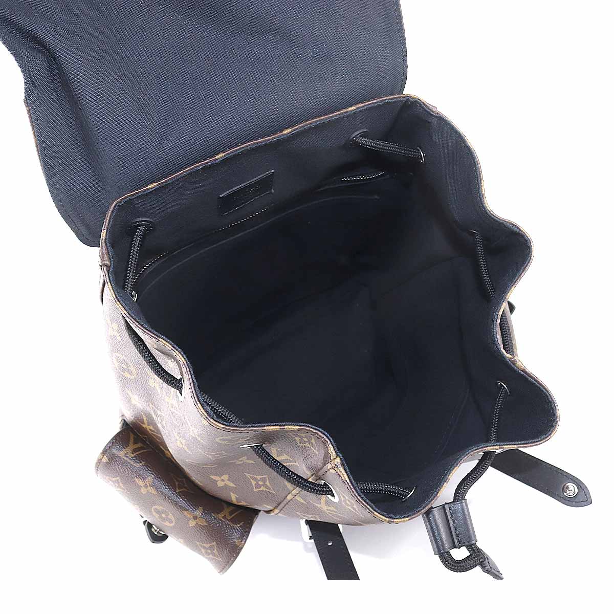 Louis Vuitton Monogram Macassar Christopher PM Backpack Rucksack Brown Noir