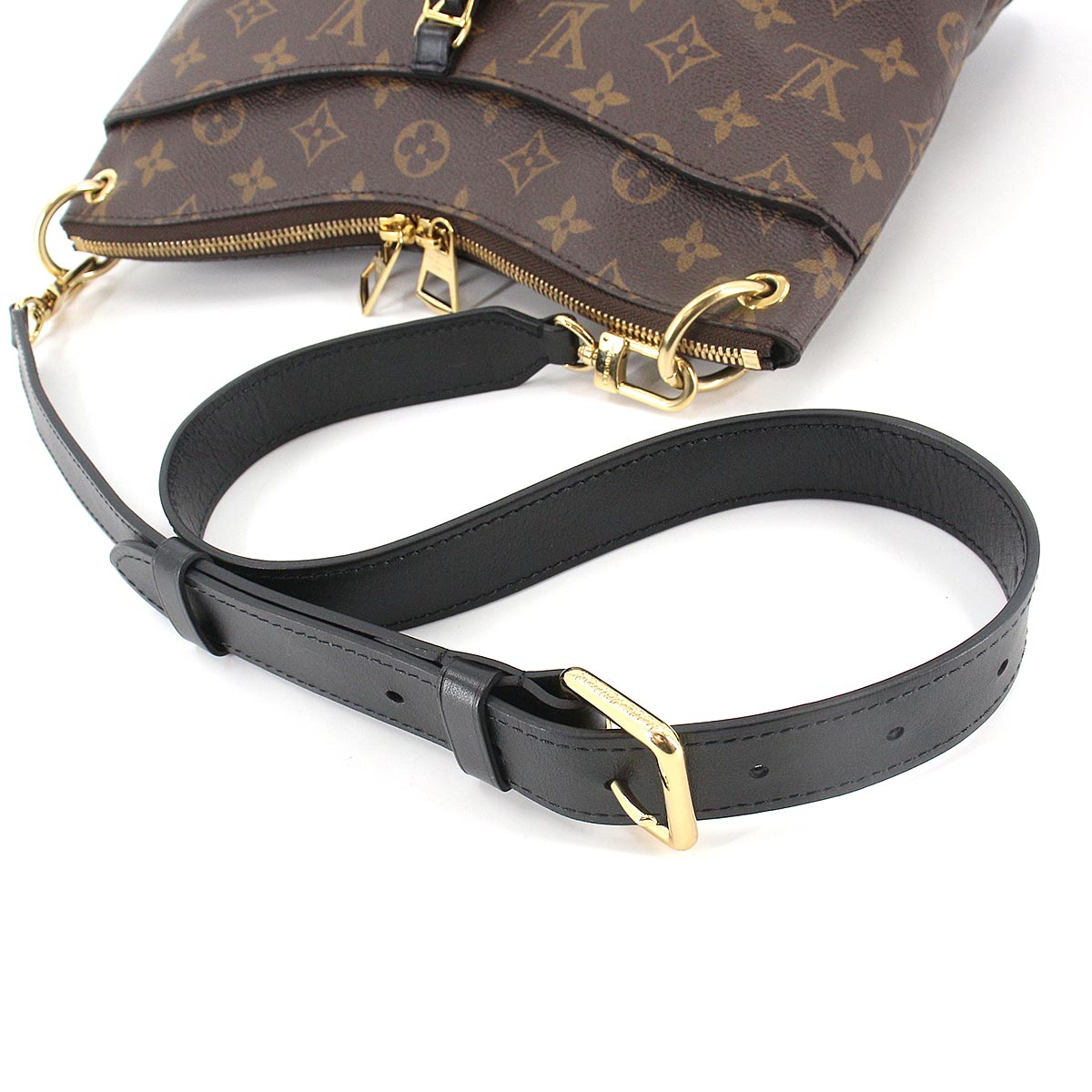 Louis Vuitton Monogram Odeon NM MM Shoulder Bag Brown Noir