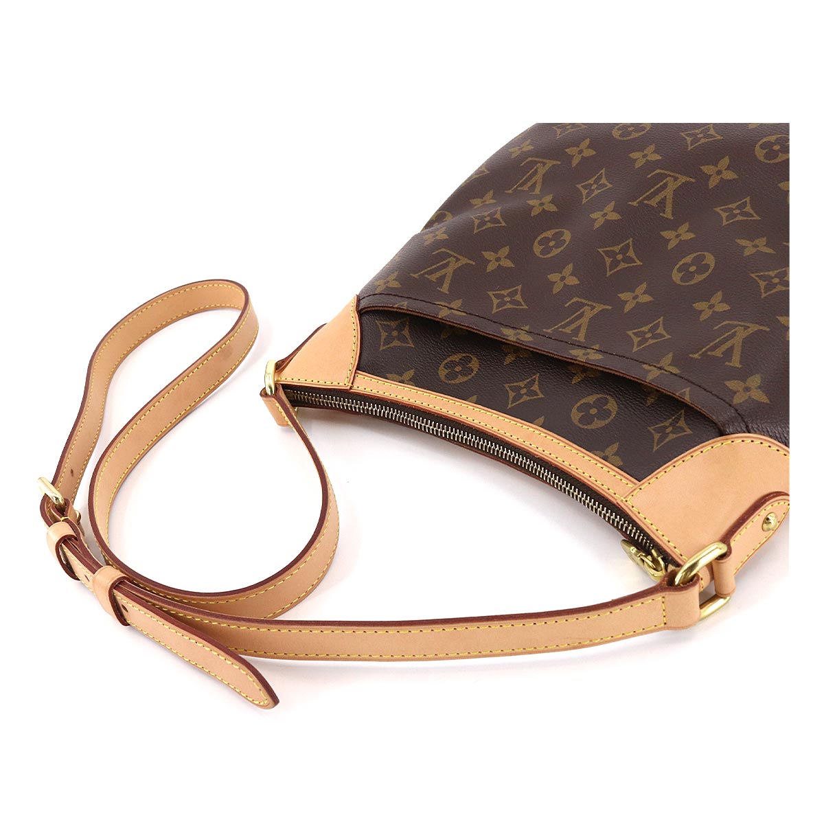 Louis Vuitton Monogram Odeon PM Shoulder Bag Brown