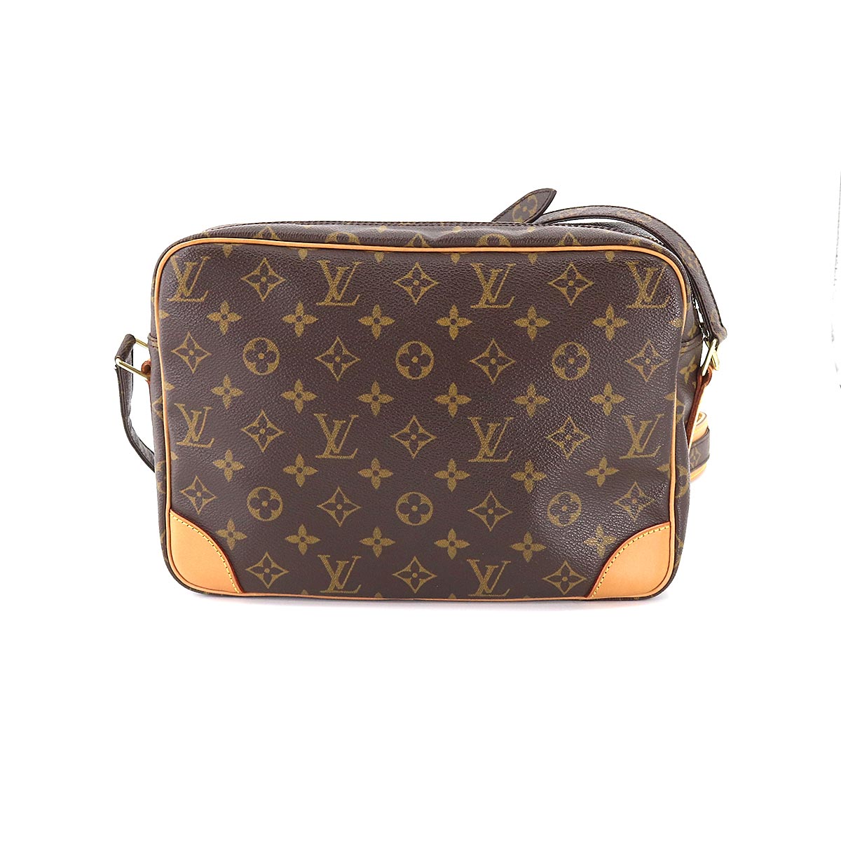 Louis Vuitton Monogram Nile Shoulder Bag Brown Gold Hardware