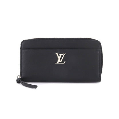 Louis Vuitton Zippy Lockme Round Zipper Long Wallet Leather