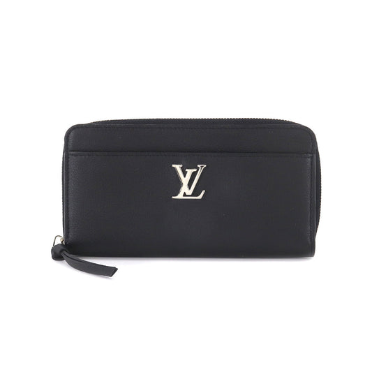 Louis Vuitton Zippy Lockme Round Zipper Long Wallet Leather